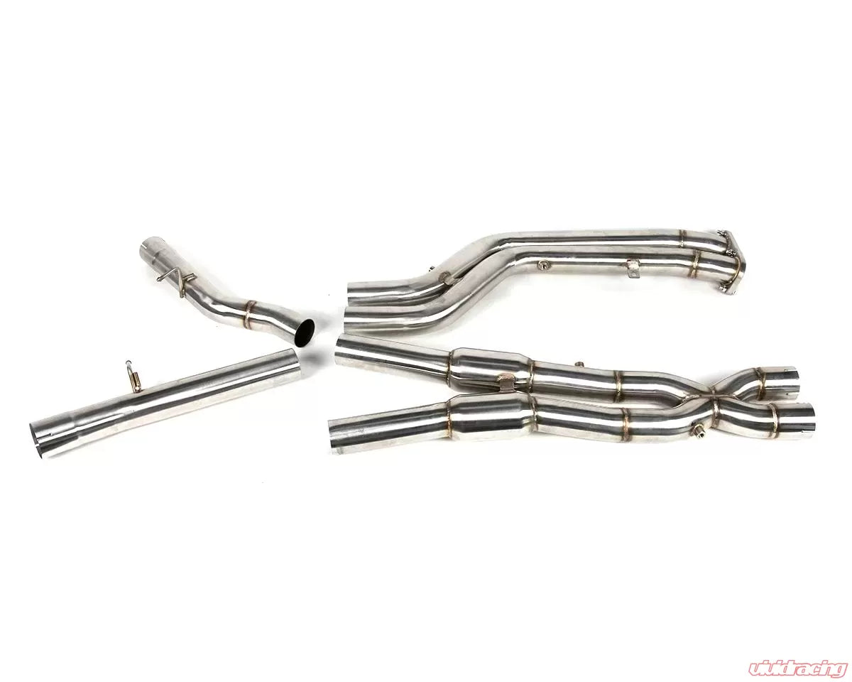 BMW X3M X4M Stainless Valvetronic Exhaust System with Carbon Tips