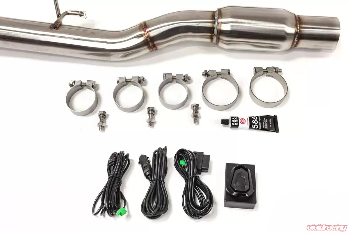 Honda Civic Type R Stainless Valvetronic Exhaust System with Carbon Tips