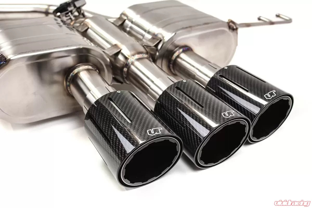 Honda Civic Type R Stainless Valvetronic Exhaust System with Carbon Tips