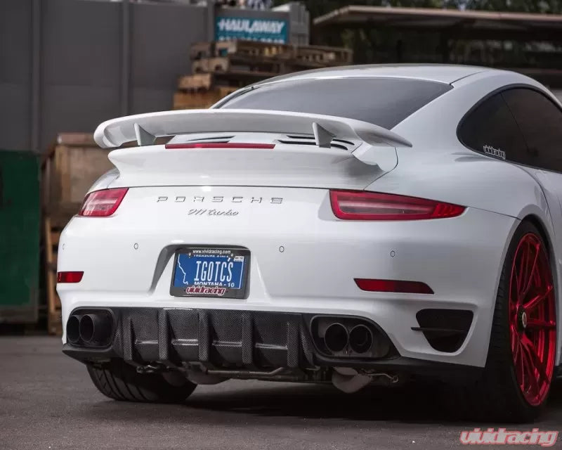 Carbon Fiber Rear Diffuser Porsche 991 Turbo 2014-2016