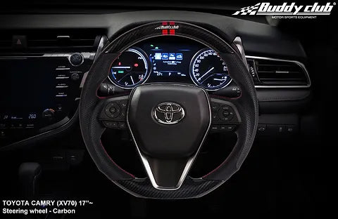 Buddy Club Carbon Sport Steering Wheel for 2017+ Toyota Camry