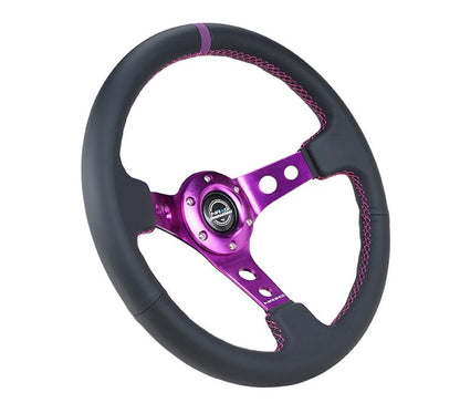 350MM 3' Deep Dish Leather Wheel