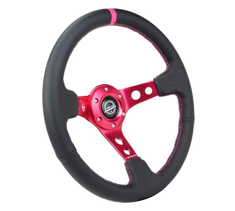 350MM 3' Deep Dish Leather Wheel