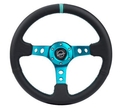 350MM 3' Deep Dish Leather Wheel