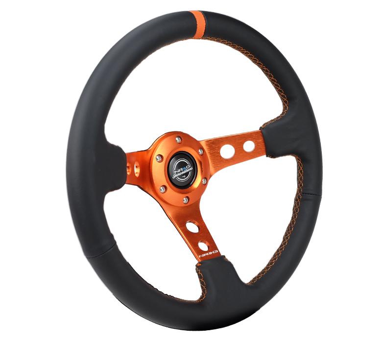 350MM 3' Deep Dish Leather Wheel