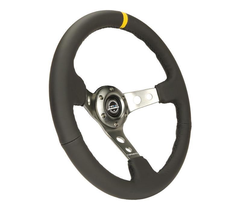 350MM 3' Deep Dish Leather Wheel