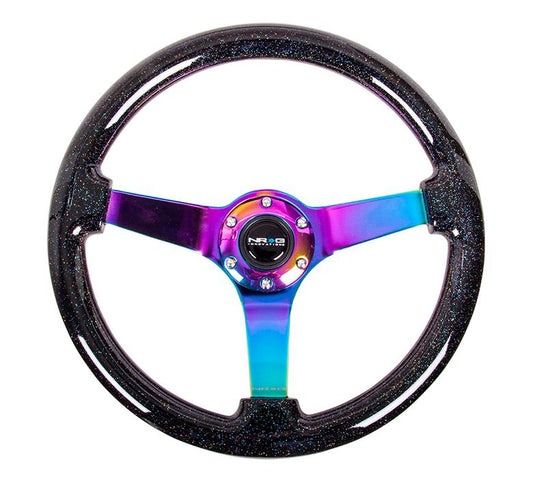 350MM 3" Deep Dish Woodgrain Wheel