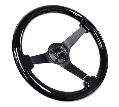 350MM 3" Deep Dish Woodgrain Wheel