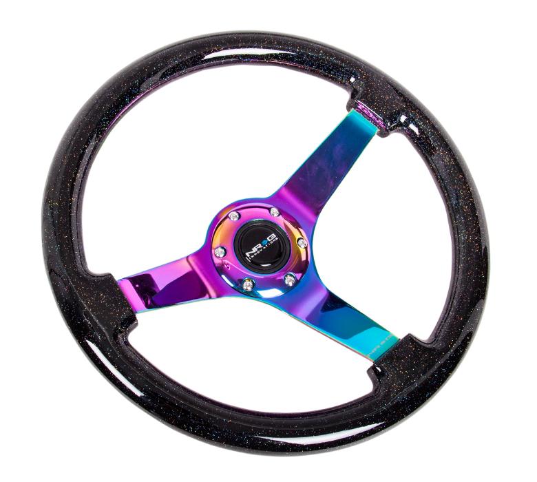 350MM 3" Deep Dish Woodgrain Wheel