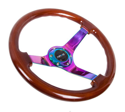 350MM 3" Deep Dish Woodgrain Wheel