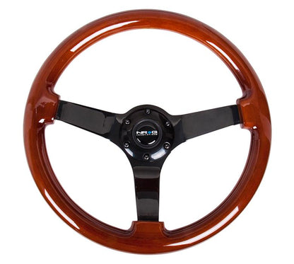 350MM 3" Deep Dish Woodgrain Wheel