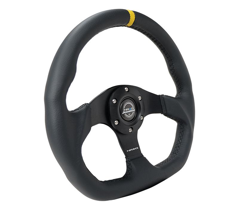 Flat Bottom Leather Wheel