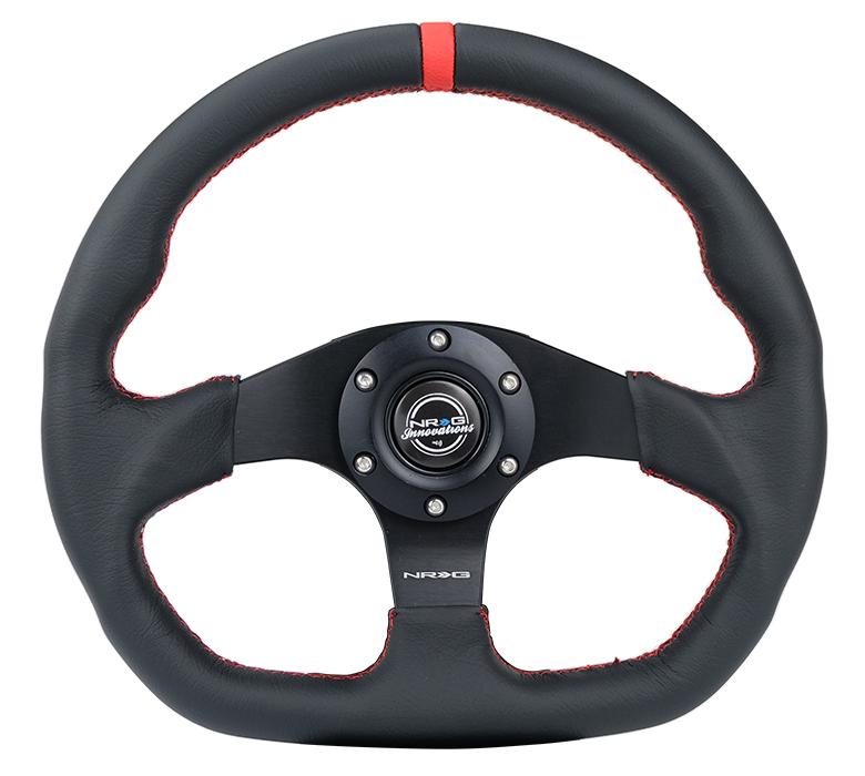 Flat Bottom Leather Wheel