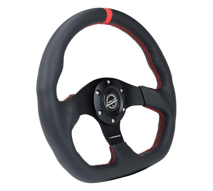 Flat Bottom Leather Wheel