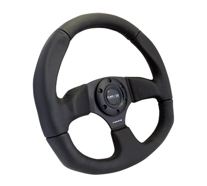 Flat Botton Leather Wheel