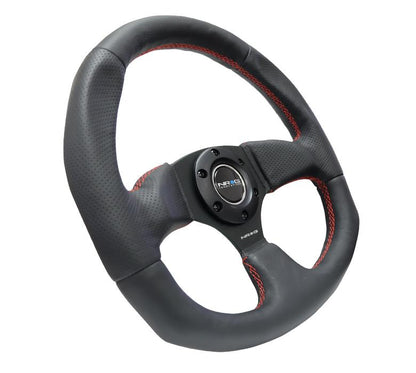 Flat Botton Leather Wheel