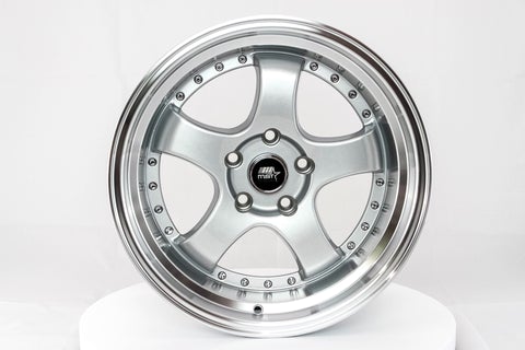 17" MT07 Silver W/Machined Lip