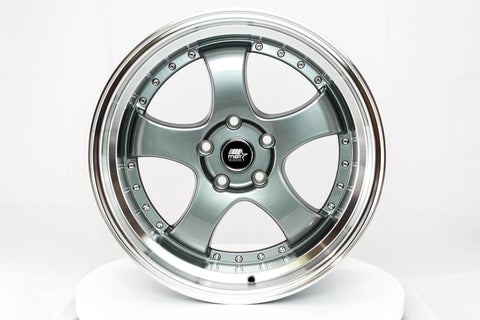 18" MT07 Gunmetal W/Machined Lip