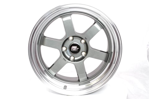 17" Time Attack Gunmetal W/Machined Lip