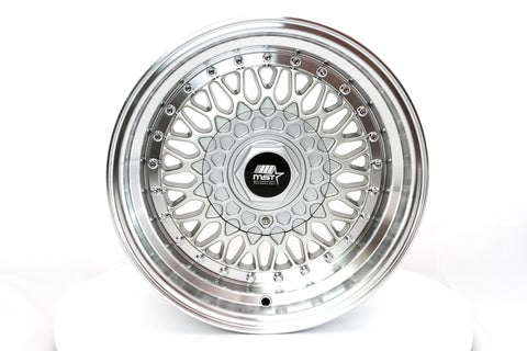 15" MT13 Silver W/Machined Lip