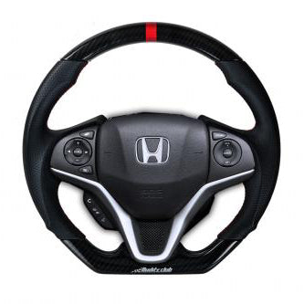 Buddy Club Wheel Honda Fit - Carbon/Black Leather