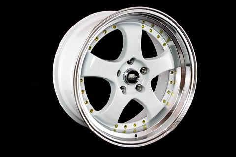 18" MT07 White W/Machined Lip