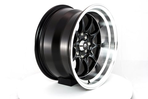 15" MT11 Black W/Machined Lip