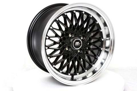 15" MT16 Black W/Machined Lip