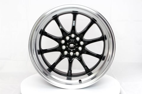 17" MT11 Black W/Machined Lip